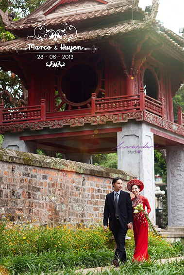 Chụp hình cưới đẹp-chụp album cưới ngoại cảnh ở hà nội Văn Miếu