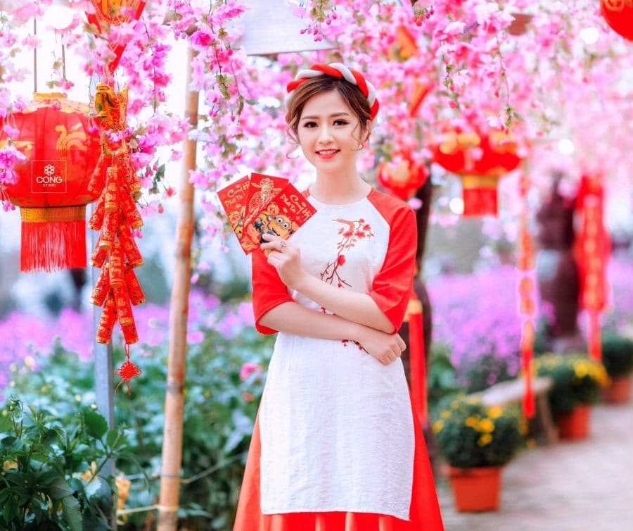 Báo giá chụp ảnh áo dài Tết ở Hà Nội