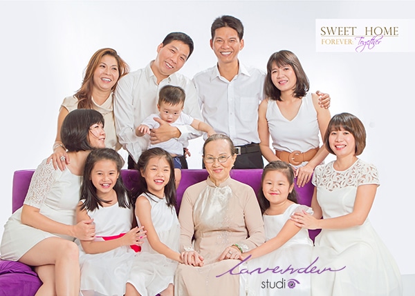 Giá chụp Tết cùng gia đình ở Studio Lavender Hà Nội