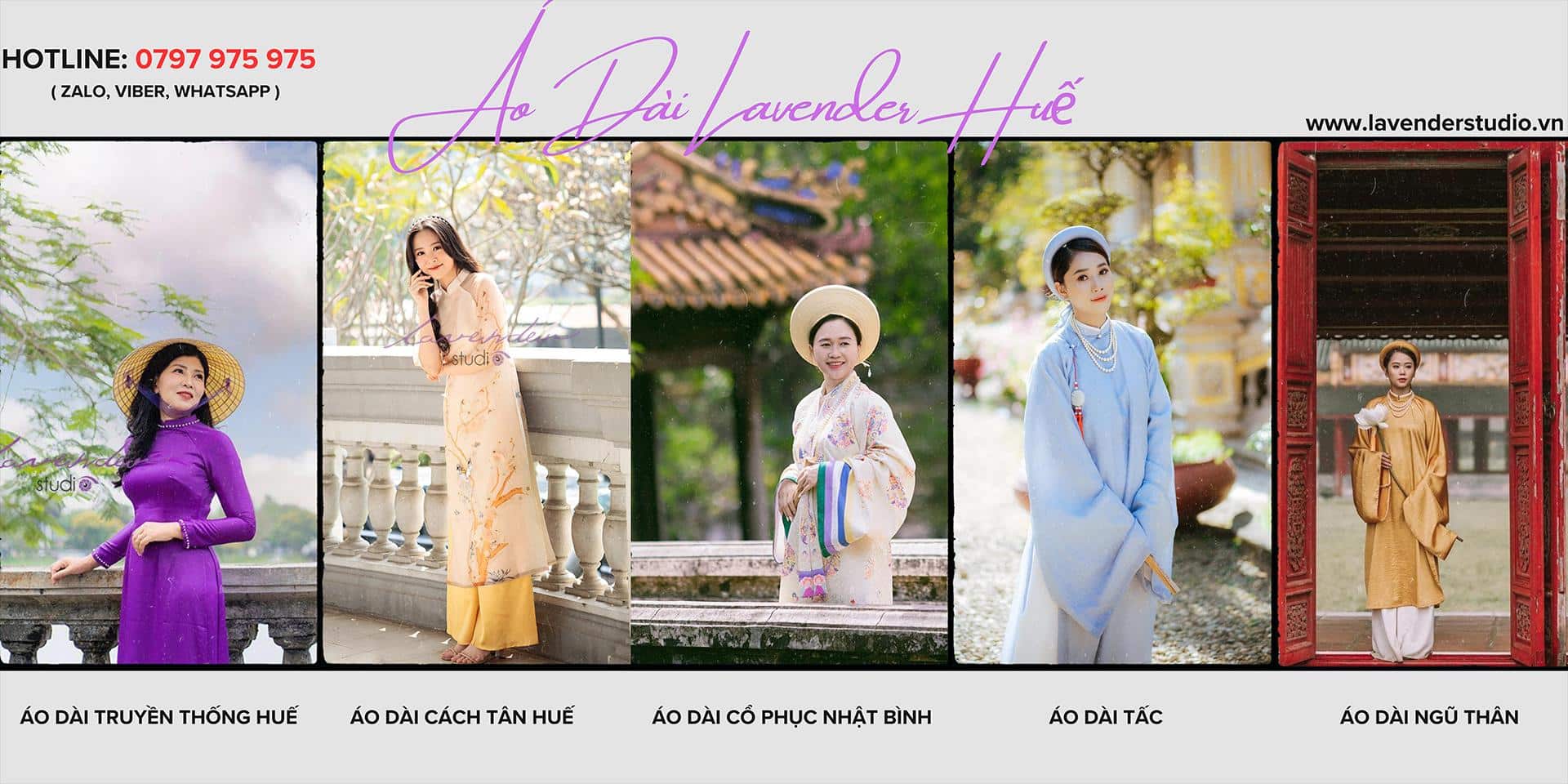 Cho thuê áo dài chụp ảnh kết hợp tour du lịch Huế