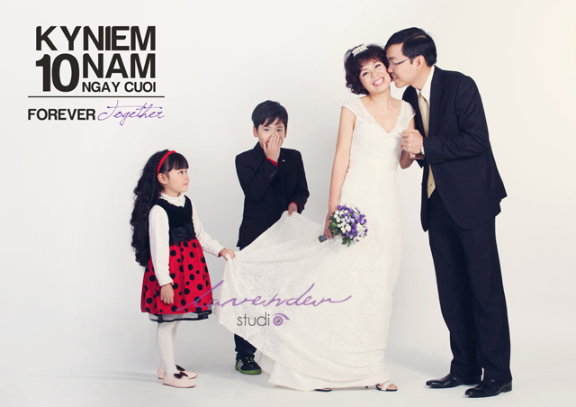 chụp ảnh kỷ niệm 10 năm ngày cưới
