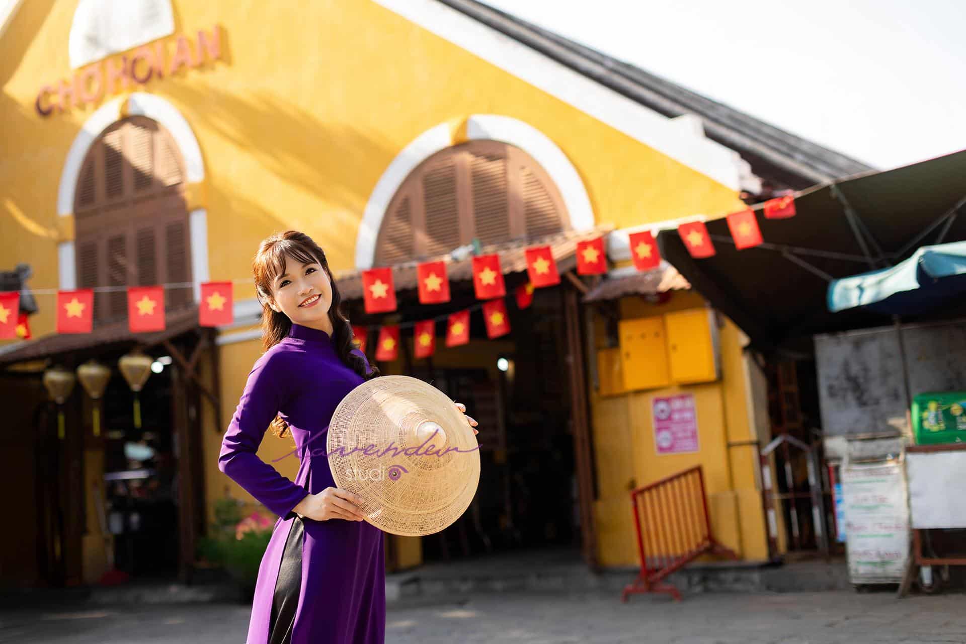 Chụp ảnh áo dài du lịch ở Hội An tại Studio Lavender