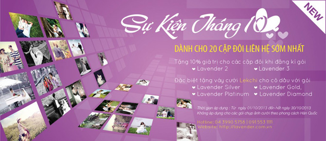 khuyến mại chụp ảnh cưới tháng 10 - 2013